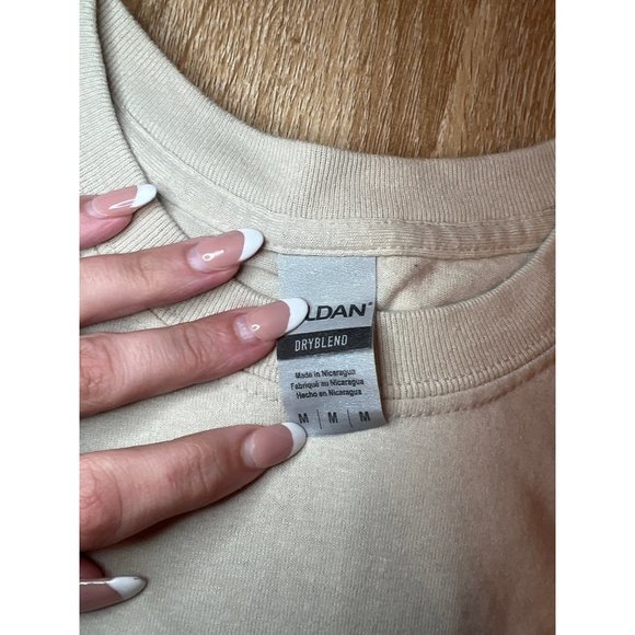 Gliden M Crew Neck Graphic Tee #momlife skull bun leapord glasses - Picture 5 of 5